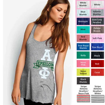 Alpha Epsilon Phi Printed Flowy Bella Tank - Bella B8800 - CAD