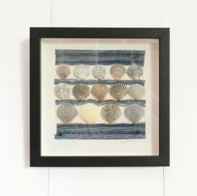 Black Frame Handwoven Scallop Vignette | Rebecca Jusko Peraner