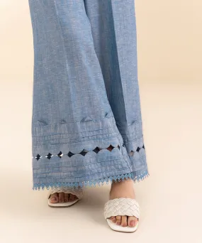 Cotton Linen Flared Pants