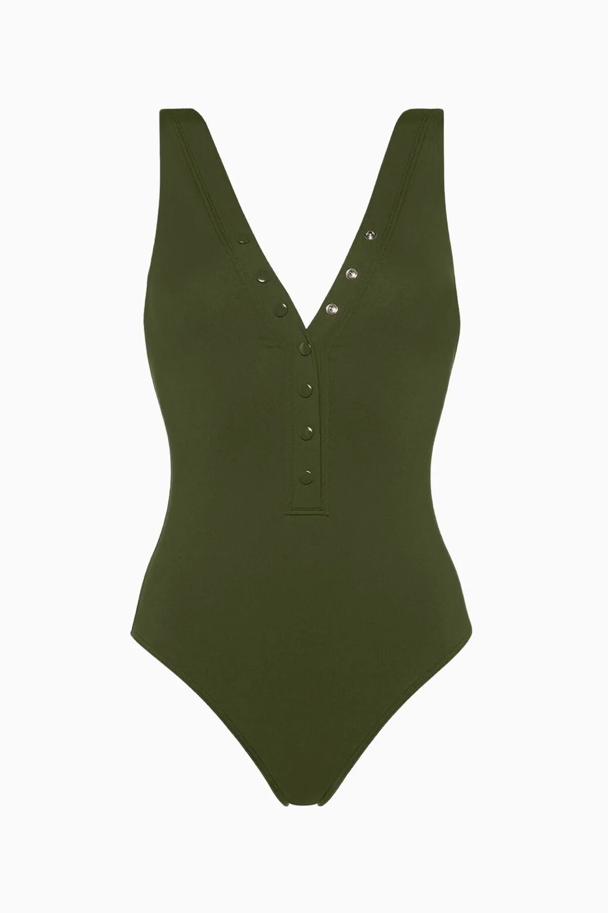 Eres Icone Full Piece Swimsuit - Khaki