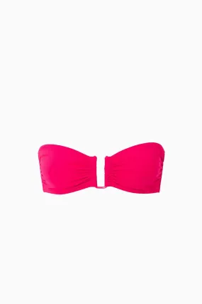 Eres Show Bandeau Bikini Top - Grenadine