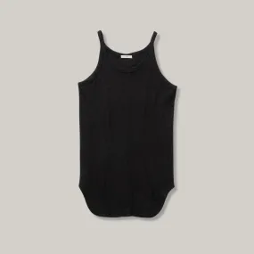 LENO TANK TOP - BLACK