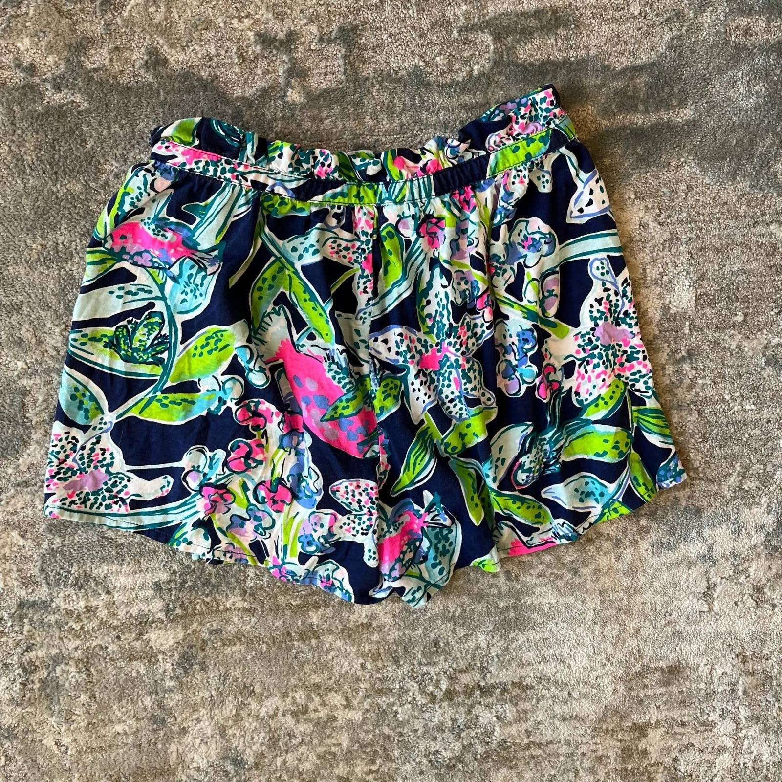 Lilly Pulitzer Girls Karla Skort Bright Navy Sway This Way L 8-10