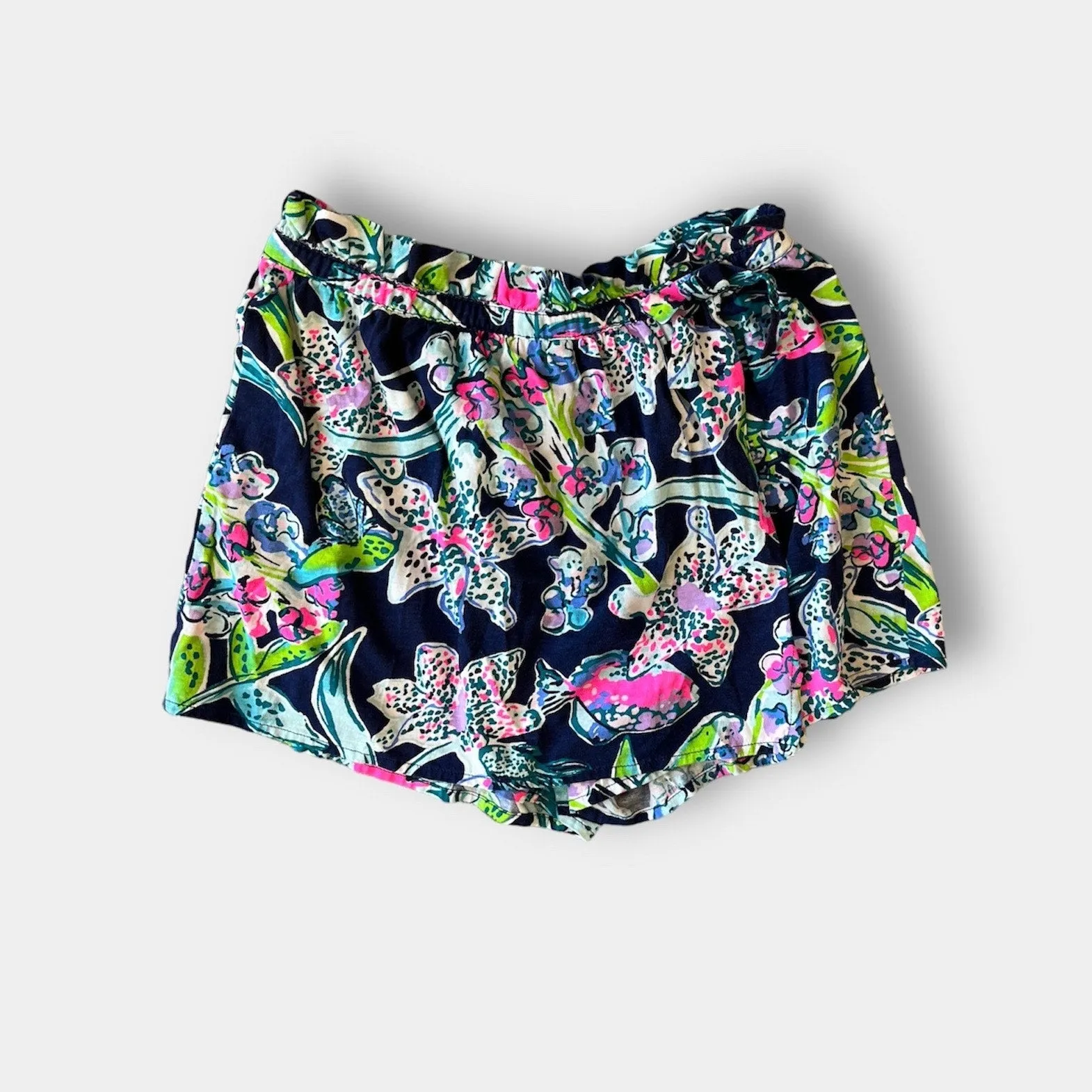 Lilly Pulitzer Girls Karla Skort Bright Navy Sway This Way L 8-10