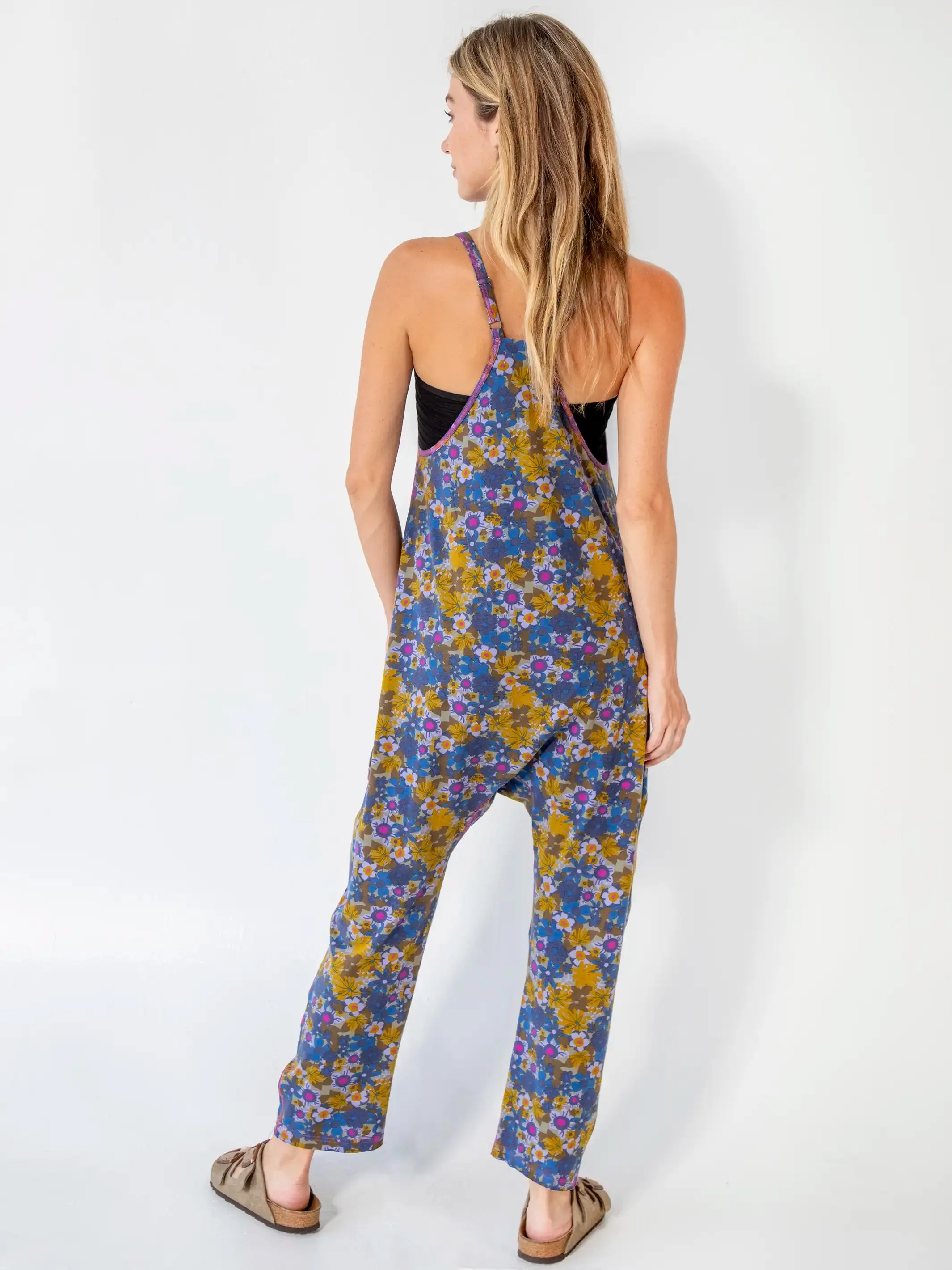 Lucy Jumpsuit - Dusty Blue Floral