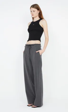 NAIDA STRAIGHT LEG PANT - CHARCOAL