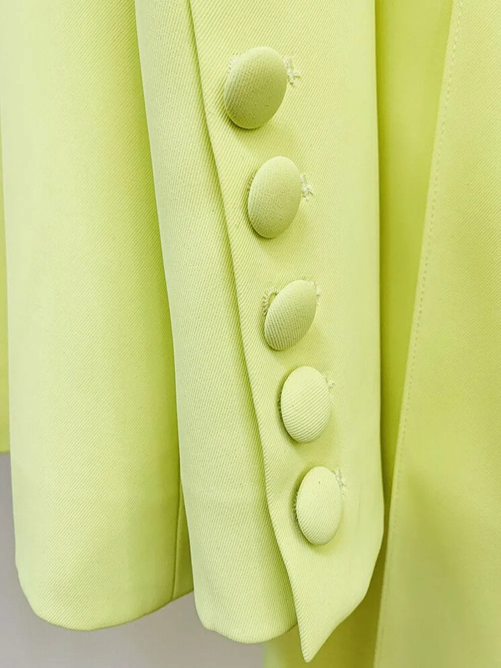 NAOMA Blazer & Flared Pants Set in Lime