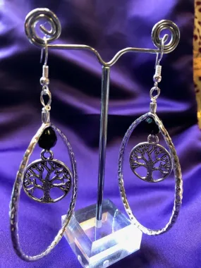 Tree of Life Earrings with Silver